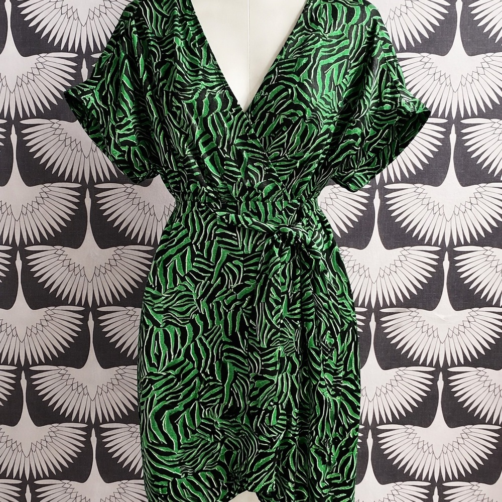 Michael Kors Zebra Print Wrap Dress